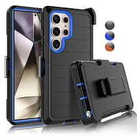 1bf60ad5b7a27f7526373ec82f4fa0e7-1.png Rugged Defender Case w/ Belt Clip Holster & Built in Screen Protector - Samsung Galaxy S24