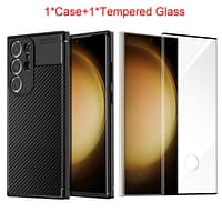 4141016c614fe3f6c33b93705162390b.png Carbon Fiber Case + Screen Protector - Samsung S24, S23