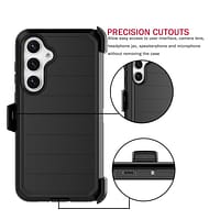 61a6021ad2858d02f6b69666cbd84ca9.png Rugged Defender Case w/ Belt Clip Holster & Built in Screen Protector - Samsung Galaxy S24