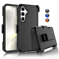 640f1e8aae6d293dbab88a35fad4473b-1.png Rugged Defender Case w/ Belt Clip Holster & Built in Screen Protector - Samsung Galaxy S24