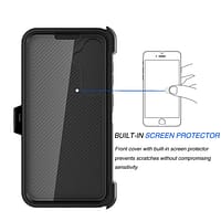 873ac0744b9fba1449c6a0b7b8b8b64b.png Rugged Defender Case w/ Belt Clip Holster & Built in Screen Protector - Samsung Galaxy S24