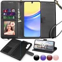 be329bf84e479434ac132476a60d5b7f.png Leather Kickstand Wallet Case - Samsung Galaxy S24