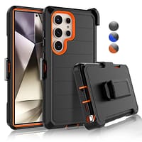 f02746cfd808536c475012294a829ab4-1.png Rugged Defender Case w/ Belt Clip Holster & Built in Screen Protector - Samsung Galaxy S24
