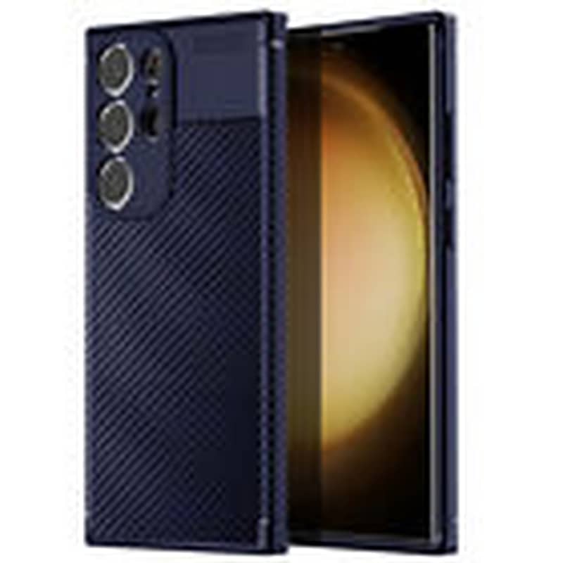 Carbon Fiber Case + Screen Protector - Samsung S24, S23