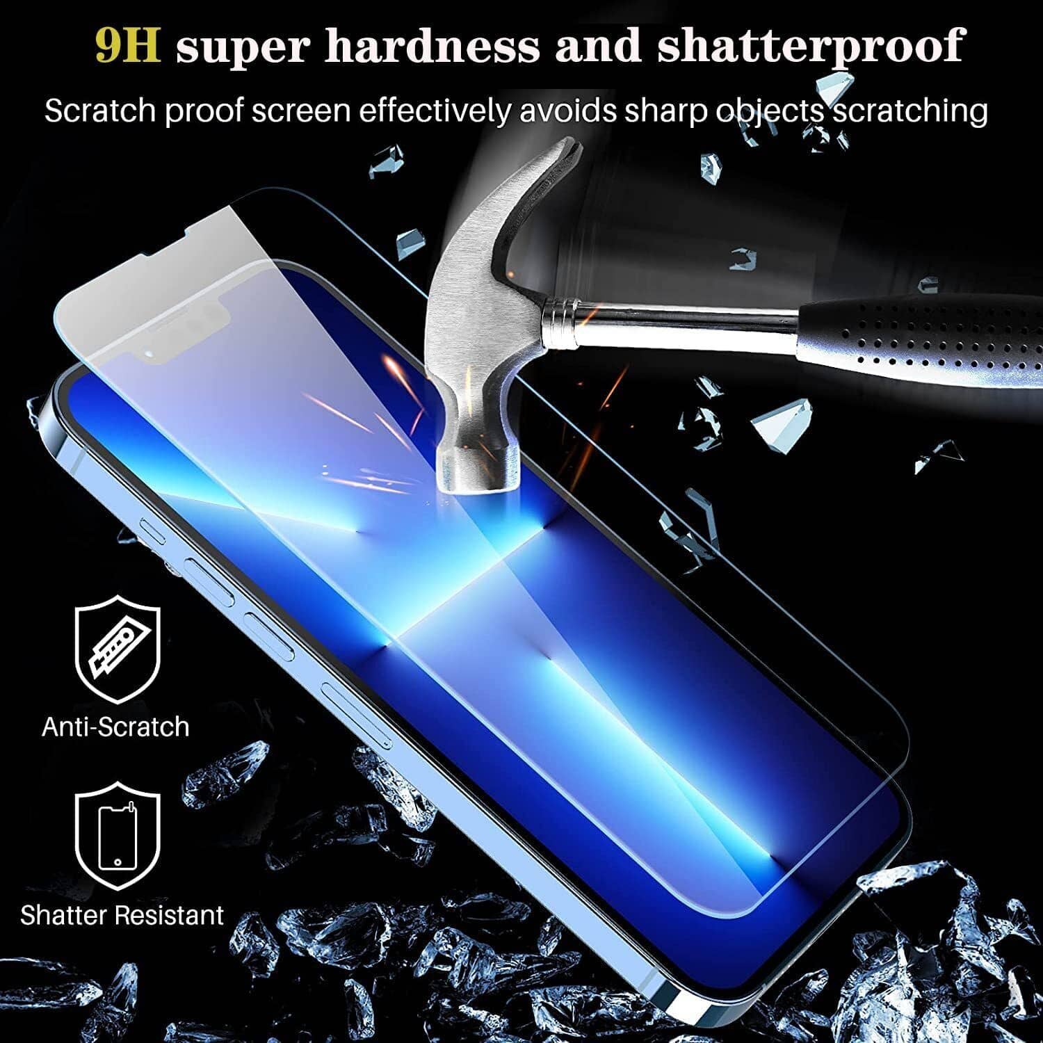 Tempered Glass Screen Protector - iPhone (3pk)